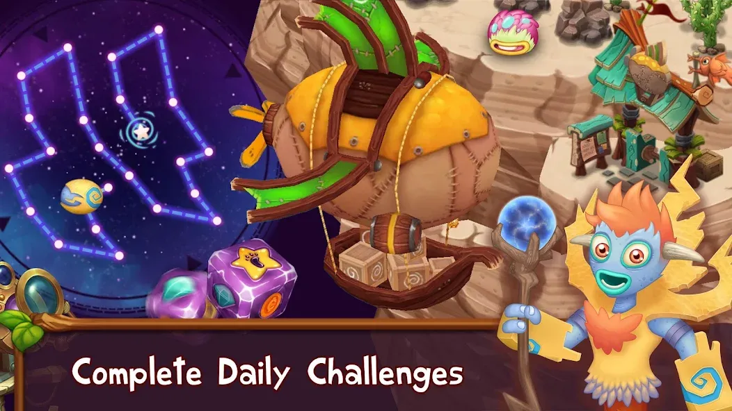 Скачать взломанную Singing Monsters: Dawn of Fire — Безлимитные ресурсы и ускоренное развитие — скриншот 3