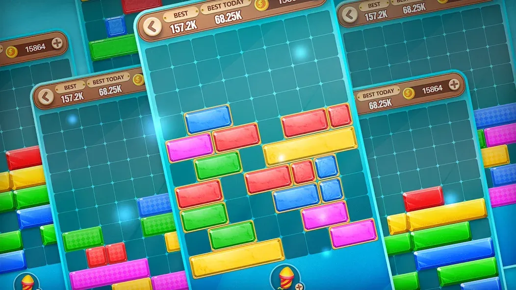 Block Crush - Puzzle Game (Мод Без рекламы и бесконечные подсказки) — скриншот 3