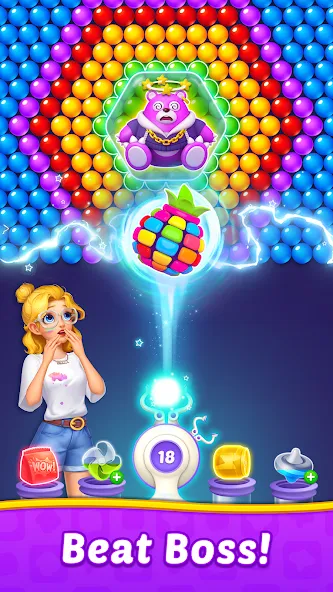 Скачать Bubble Shooter Home с модом — Безлимитные монеты и все уровни — скриншот 3