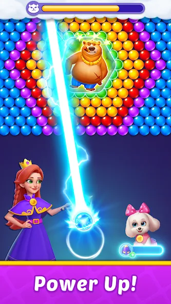 Bubble Shooter Kingdom Mod APK Безлимитные монеты и жизни — Скачать на Андроид — скриншот 3
