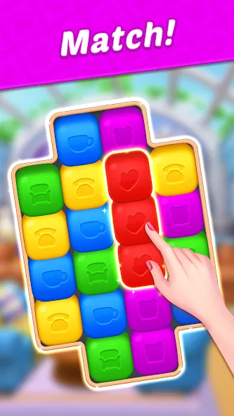 Design Blast - Match & Home (Мод Безлимитные монеты и подсказки) — скриншот 2
