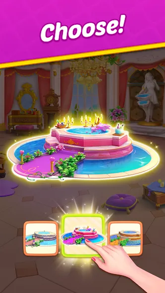 Jewel Manor - Home Design MOD APK на Android — Безлимитные деньги и открыты все уровни — скриншот 3