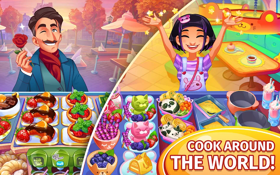 Cooking Craze: Restaurant Game (Мод Безлимитные монеты и алмазы) — скриншот 2