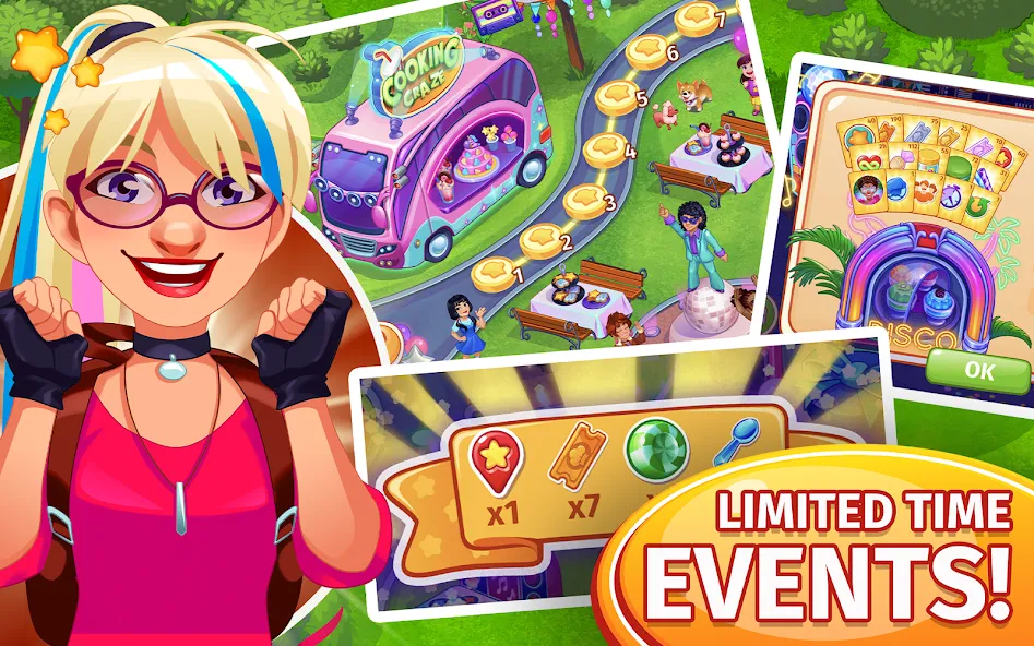 Cooking Craze: Restaurant Game (Мод Безлимитные монеты и алмазы) — скриншот 4