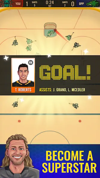 Взлом Superstar Hockey — Безлимитные деньги и энергия — скриншот 3