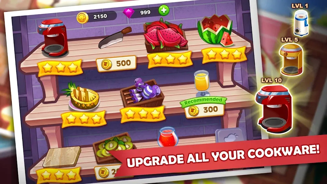 Cooking Madness: A Chef's Game на Андроид — Безлимитные монеты и жизни — скриншот 4 Cooking Madness: A Chef's Game на Андроид — Безлимитные монеты и жизни — скриншот 4