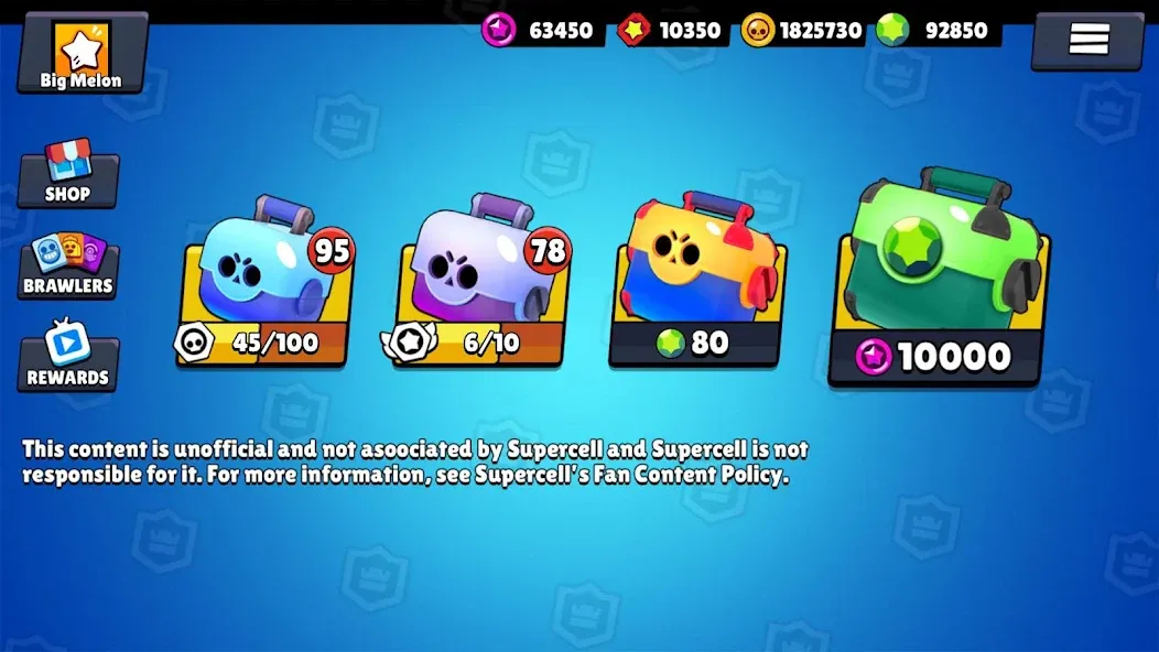 Скачать Box Simulator for Brawl Stars на Андроид — Безлимитные монеты и все скины — скриншот 2