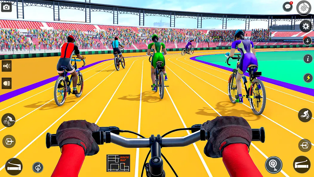 Скачать BMX Cycle Race 3d Cycle Games — Последняя версия (Безлимитные деньги и все велосипеды) — скриншот 1