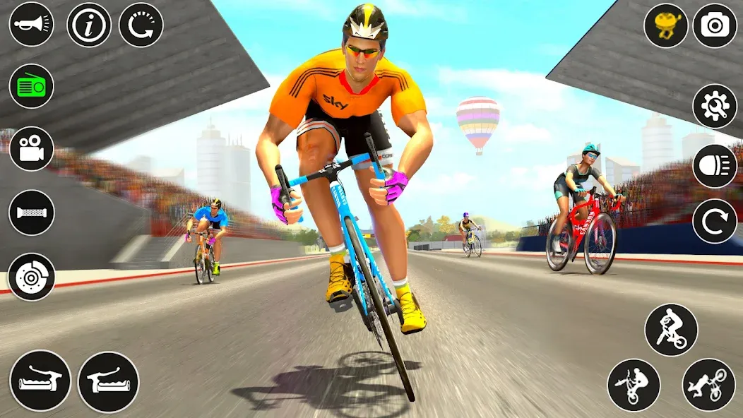 Скачать BMX Cycle Race 3d Cycle Games — Последняя версия (Безлимитные деньги и все велосипеды) — скриншот 2