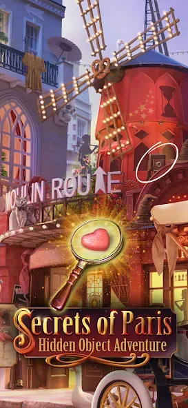 Paris Secrets Hidden Objects на Андроид — Все предметы легко найти — скриншот 1