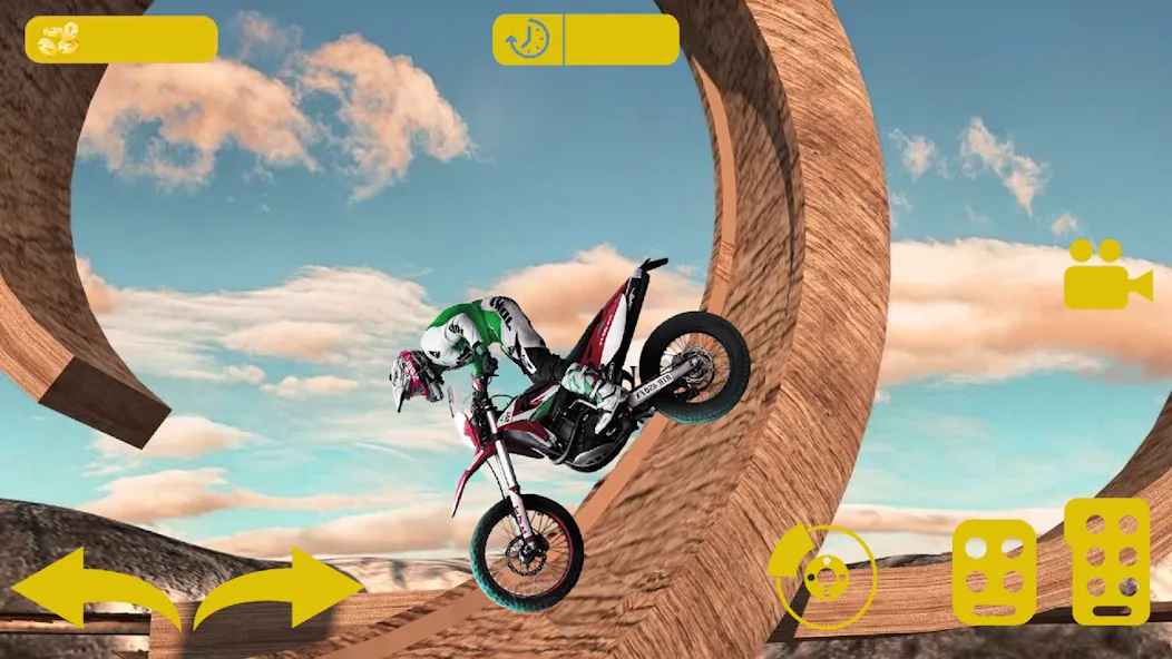 Взломанная Bike stunt 3d games-Bike games на Андроид — Открыты все мотоциклы и уровни — скриншот 2