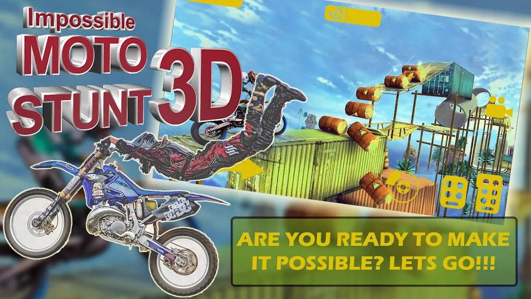 Взломанная Bike stunt 3d games-Bike games на Андроид — Открыты все мотоциклы и уровни — скриншот 5
