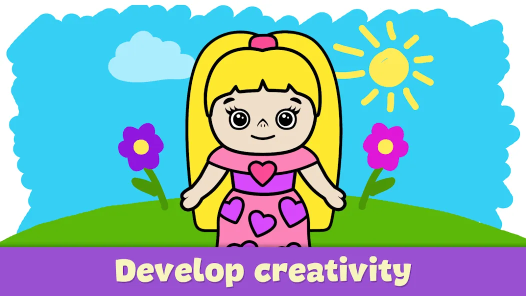 Coloring Book - Games for Kids — Мод: Все раскраски и палитры открыты — скриншот 3 Coloring Book - Games for Kids — Мод: Все раскраски и палитры открыты — скриншот 3
