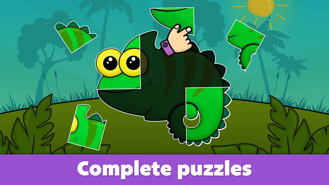Kids Puzzle Games 2-5 years MOD APK на Android — Открыты все пазлы и подсказки — скриншот 3
