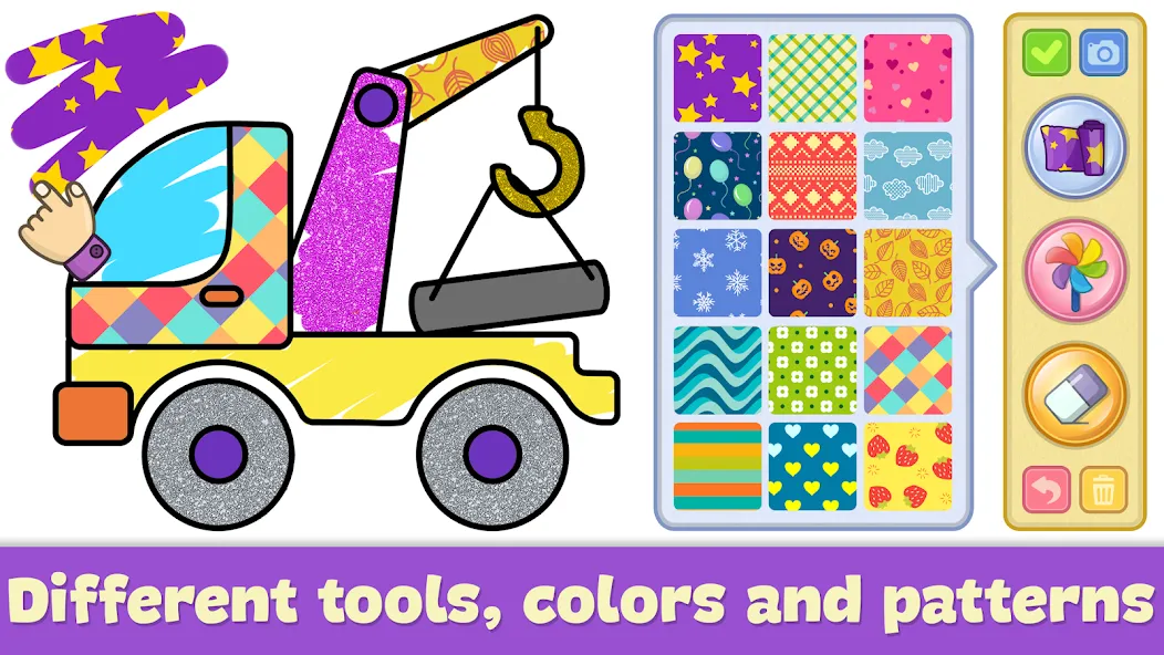 Kids Coloring & Drawing Games — Взломанная версия (Разблокированы все раскраски) — скриншот 2