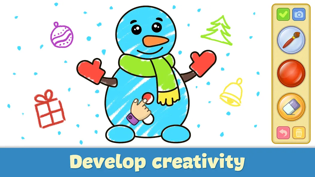 Kids Coloring & Drawing Games — Взломанная версия (Разблокированы все раскраски) — скриншот 3