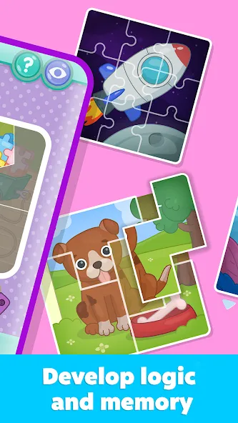 Kids Puzzles: Games for Kids MOD APK на Android — Все пазлы открыты и без рекламы — скриншот 5