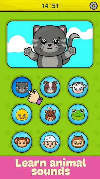 Bimi Boo Baby Phone for Kids — Мод: Все игры открыты и без рекламы — скриншот 2