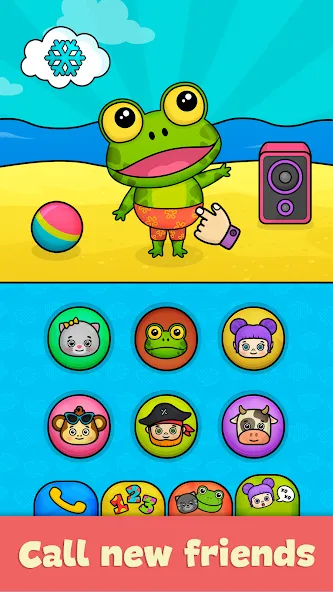 Bimi Boo Baby Phone for Kids — Мод: Все игры открыты и без рекламы — скриншот 4