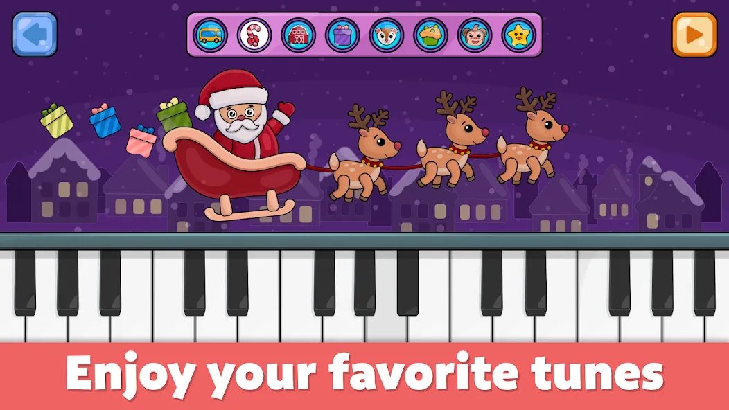 Скачать Baby Piano: Kids Music Games (Мод: Разблокированы все музыкальные инструменты) на Андроид — скриншот 1