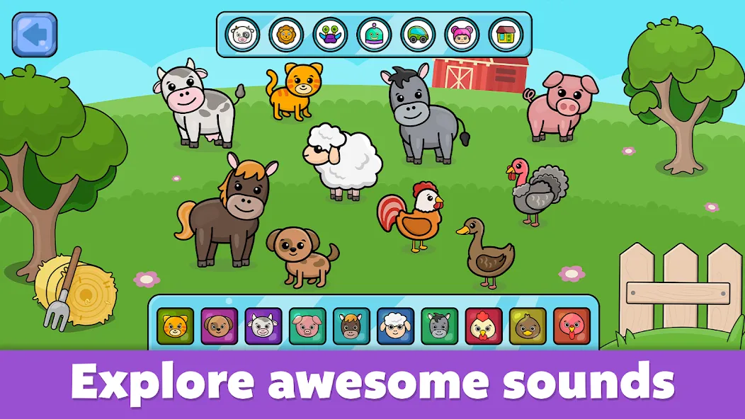 Скачать Baby Piano: Kids Music Games (Мод: Разблокированы все музыкальные инструменты) на Андроид — скриншот 3