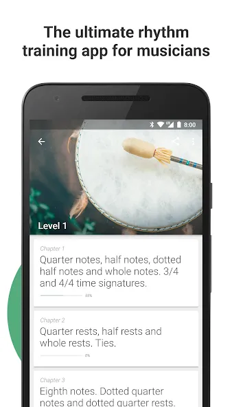 Complete Rhythm Trainer на Андроид — Мод Улучшенный ритм и открытые упражнения — скриншот 1 Complete Rhythm Trainer на Андроид — Мод Улучшенный ритм и открытые упражнения — скриншот 1