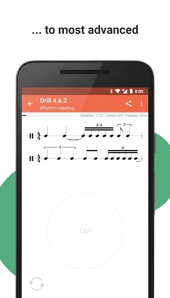 Complete Rhythm Trainer на Андроид — Мод Улучшенный ритм и открытые упражнения — скриншот 4 Complete Rhythm Trainer на Андроид — Мод Улучшенный ритм и открытые упражнения — скриншот 4