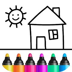 Bini Drawing for Kids Games — Все инструменты рисования разблокированы
