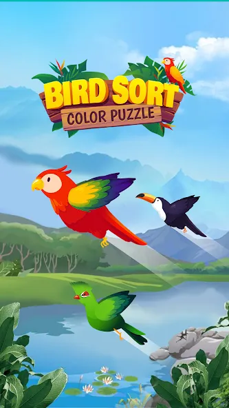 Скачать Bird Sort - Color Puzzle — Модификация Без рекламы и все уровни открыты — скриншот 5 Скачать Bird Sort - Color Puzzle — Модификация Без рекламы и все уровни открыты — скриншот 5