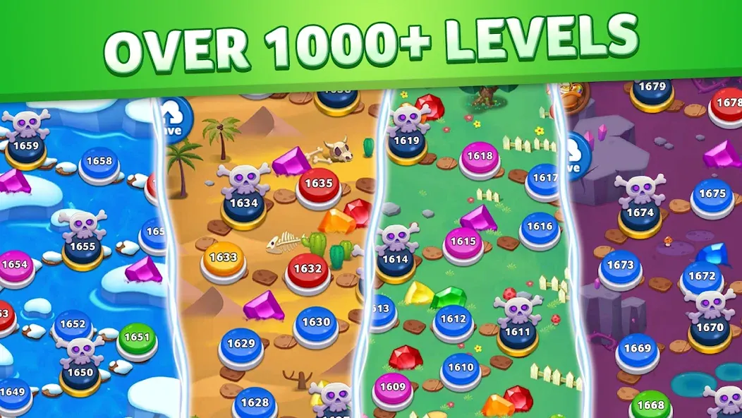 Скачать Jewel Match King на телефон — Безлимитные жизни и подсказки — скриншот 3