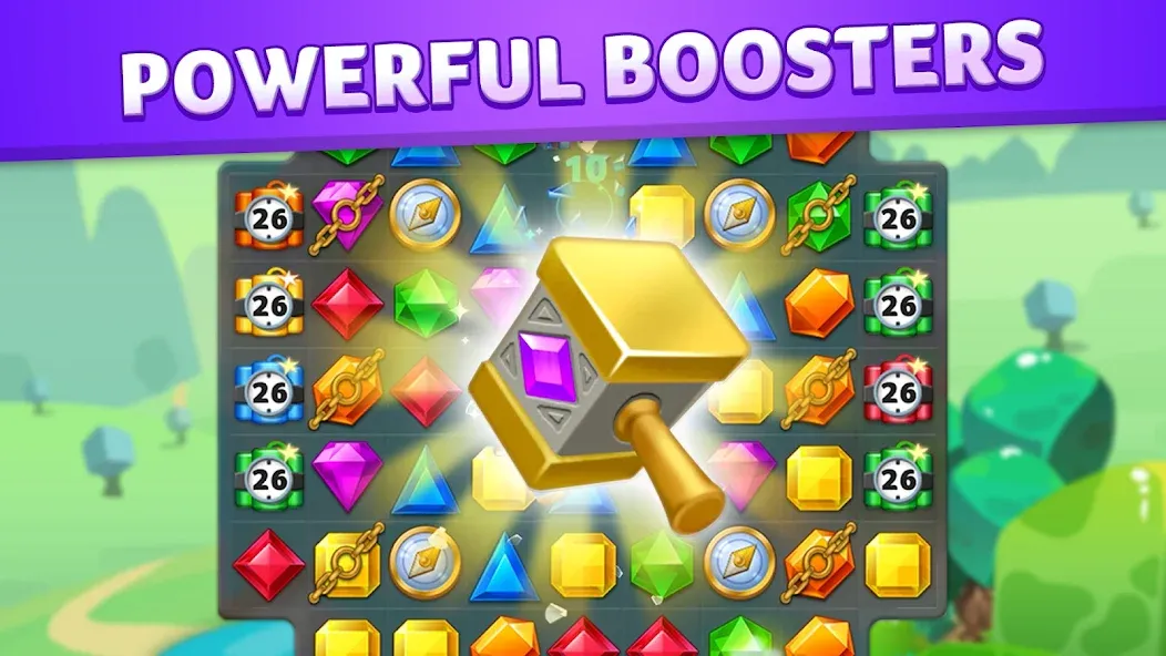 Скачать Jewel Match King на телефон — Безлимитные жизни и подсказки — скриншот 5