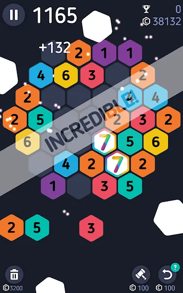 Make7! Hexa Puzzle Mod APK Безлимитные ходы и подсказки — Скачать на Андроид — скриншот 4 Make7! Hexa Puzzle Mod APK Безлимитные ходы и подсказки — Скачать на Андроид — скриншот 4