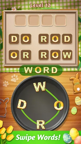 Скачать взлом Word Cookies! ® на Андроид — Безлимитные подсказки и монеты — скриншот 2 Скачать взлом Word Cookies! ® на Андроид — Безлимитные подсказки и монеты — скриншот 2
