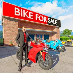Скачать Motorcycle Dealer Bike Games (Мод: Безлимитные деньги и новые байки) на Андроид