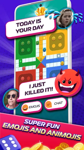 Скачать Ludo SuperStar- Board Game с модом — Безлимитные монеты и всё открыто — скриншот 5