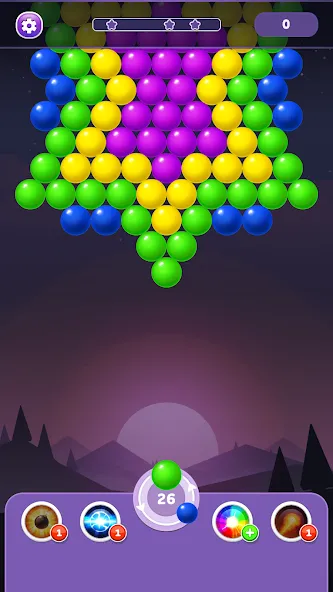 Скачать Bubble Shooter Rainbow — Модификация Безлимитные монеты и жизни — скриншот 1