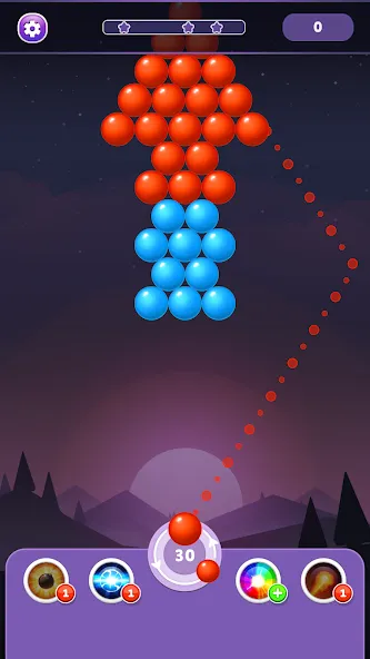 Скачать Bubble Shooter Rainbow — Модификация Безлимитные монеты и жизни — скриншот 3