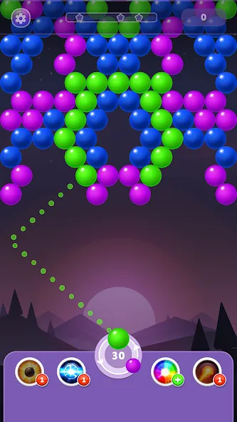 Скачать Bubble Shooter Rainbow — Модификация Безлимитные монеты и жизни — скриншот 4