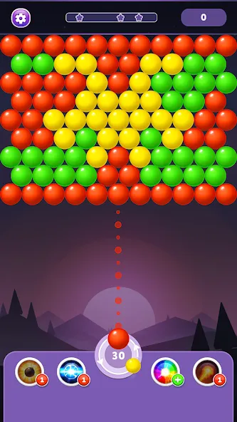 Скачать Bubble Shooter Rainbow — Модификация Безлимитные монеты и жизни — скриншот 5