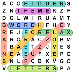 Скачать взломанную Word Search - Word Puzzle Game — Безлимитные подсказки и открыты уровни