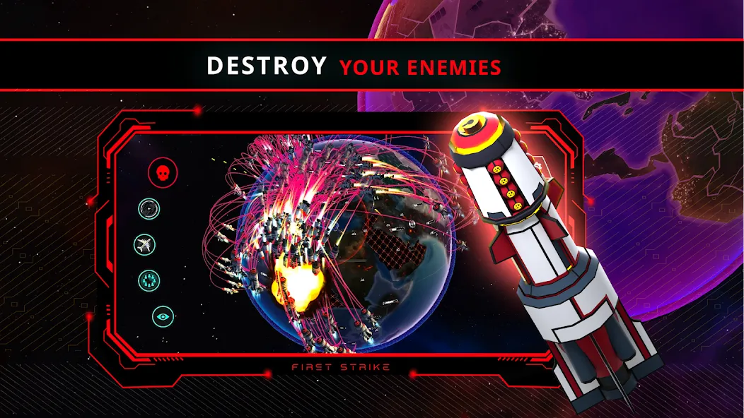 Скачать First Strike (Мод: Безлимитные ресурсы и ядерное оружие) на Андроид — скриншот 5 Скачать First Strike (Мод: Безлимитные ресурсы и ядерное оружие) на Андроид — скриншот 5