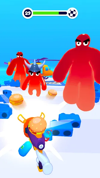 Blob Shooter 3D — Assassin Hit MOD APK — Безлимитные монеты и патроны — скриншот 4