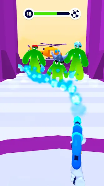 Blob Shooter 3D — Assassin Hit MOD APK — Безлимитные монеты и патроны — скриншот 5