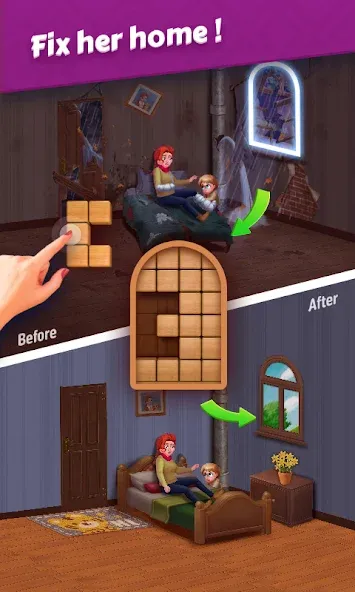 Jigsaw Puzzles - Block Puzzle MOD APK — Без рекламы и все пазлы открыты — скриншот 3