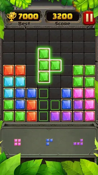Block Puzzle Guardian — Мод: Без рекламы и много жизней — скриншот 2