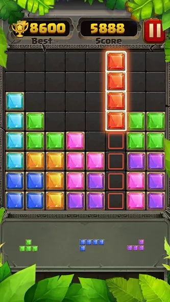 Block Puzzle Guardian — Мод: Без рекламы и много жизней — скриншот 3