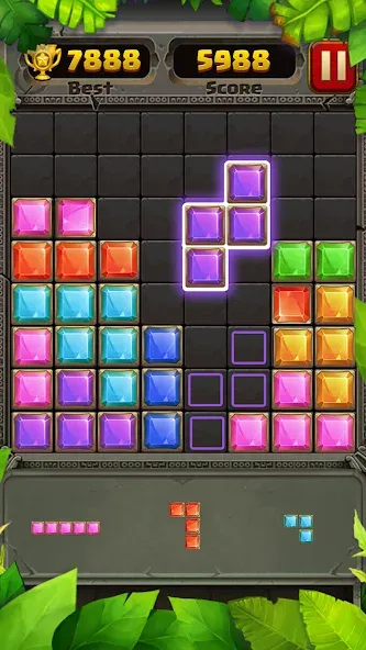 Block Puzzle Guardian — Мод: Без рекламы и много жизней — скриншот 4
