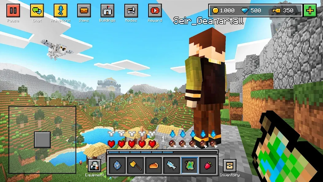 Скачать Block World 3D: Craft & Build на телефон — Много ресурсов и открыты скины — скриншот 5
