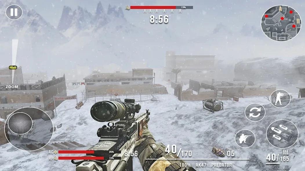 Modern Commando Strike Mission (Мод Безлимитные патроны и оружие) — скриншот 1