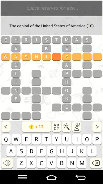 CrossWords 10 — Взломанная версия (Безлимитные подсказки и открыты все уровни) — скриншот 2